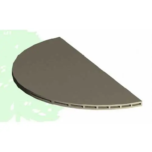 26" X 5/8" Half Round Corelite Kiln Shelves By Cedar Heights 1