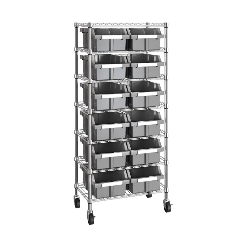 7-Tier Nsf-Certified 12-Bin Rack 1