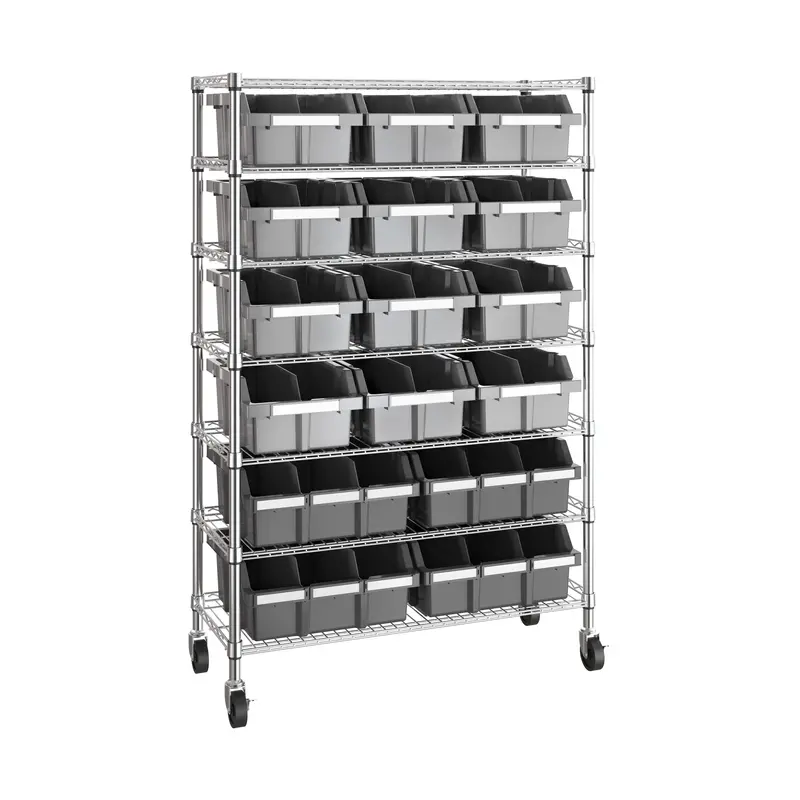 7-Tier Nsf-Certified 16-Bin Rack 1