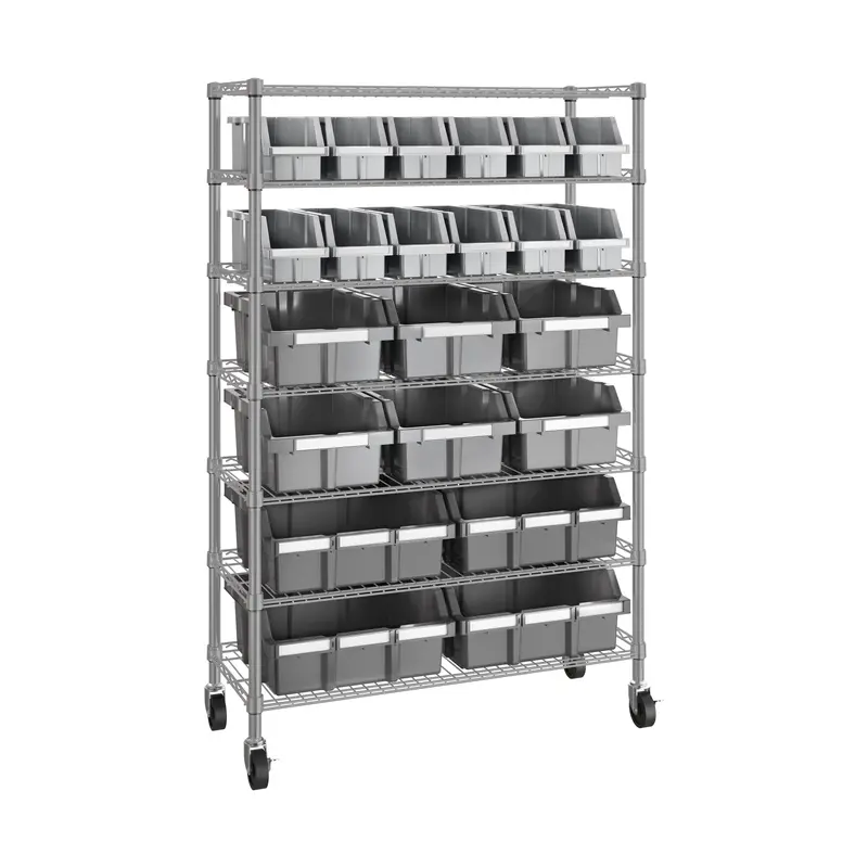 7-Tier Nsf-Certified 22-Bin Rack 1