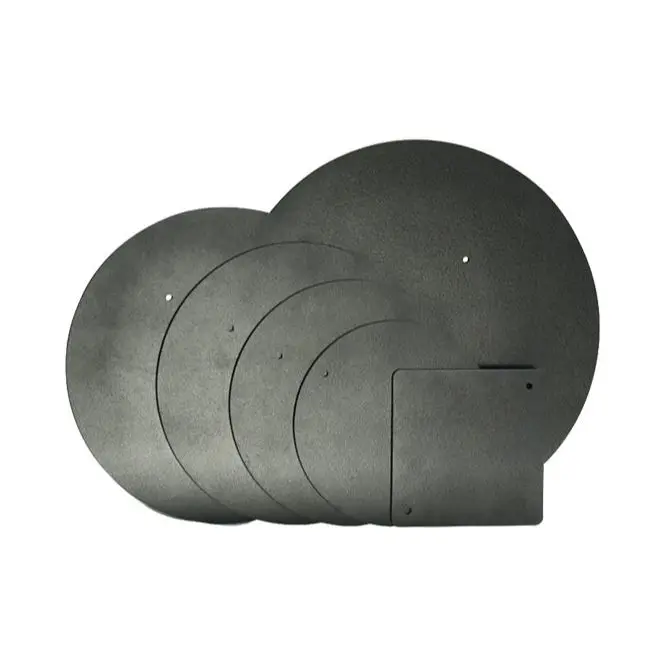 8" Round Black Plastic Bat For Potter's Wheel 1