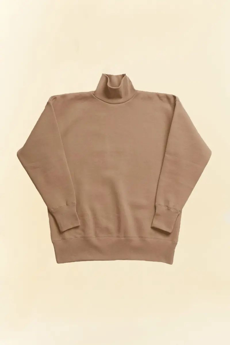 Addict Clothes Acvm Mockneck Sweatshirt - Sand 1