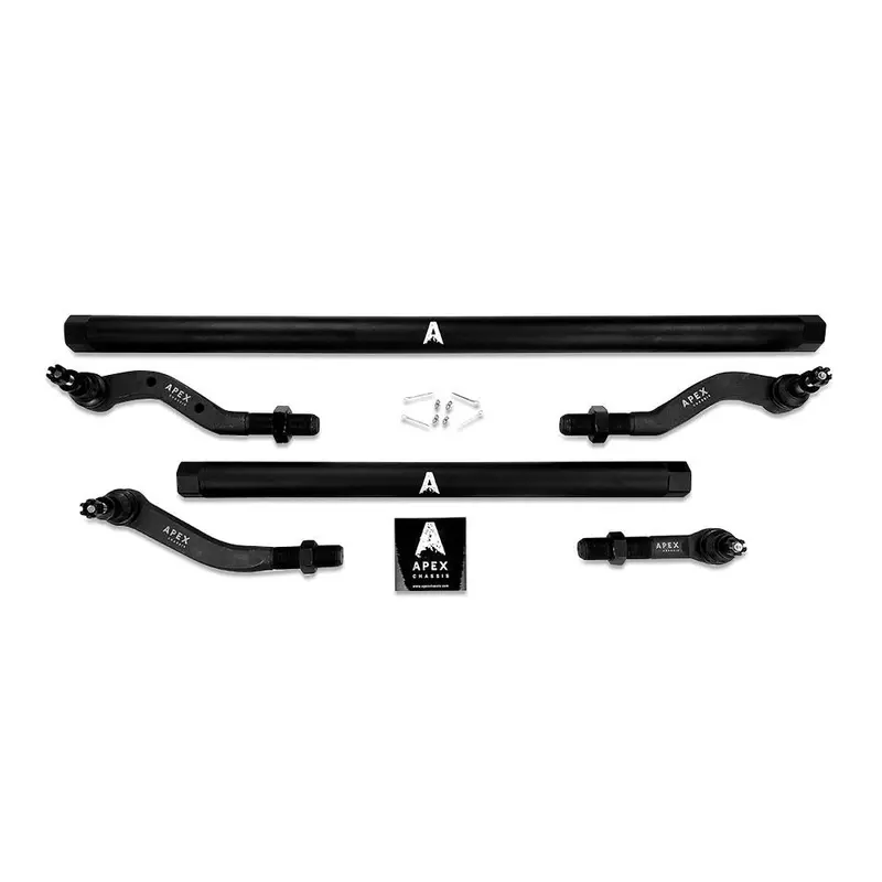 Apex Chassis ステアリングキット フリップ位置（ブラックアルミニウム）（Jl/Jt) 1