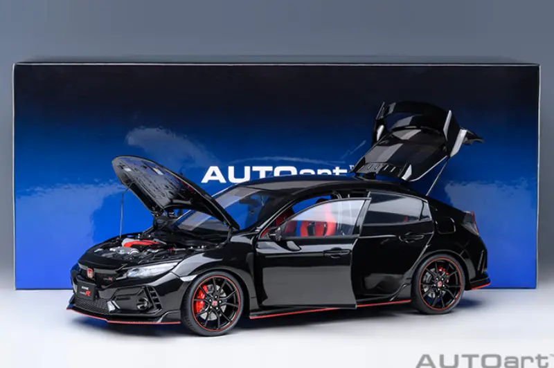 Autoart 1:18 Honda Civic Type-R (Fk8) In Crystal Black Pearl 1
