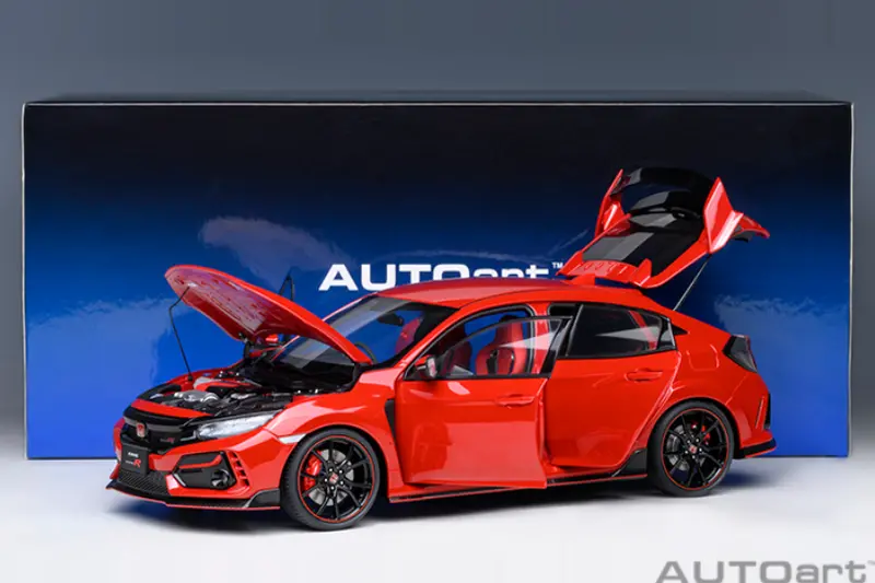 Autoart 1:18 Honda Civic Type-R (Fk8) In Flame Red 1
