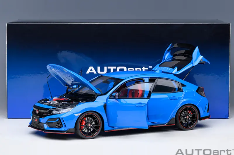 Autoart 1:18 Honda Civic Type-R (Fk8) In Racing Blue Pearl 1