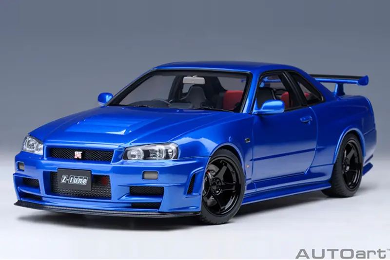 Autoart 1:18 Nissan Skyline Gt-R (R34) Nismo Z-Tune In Bayside Blue 1