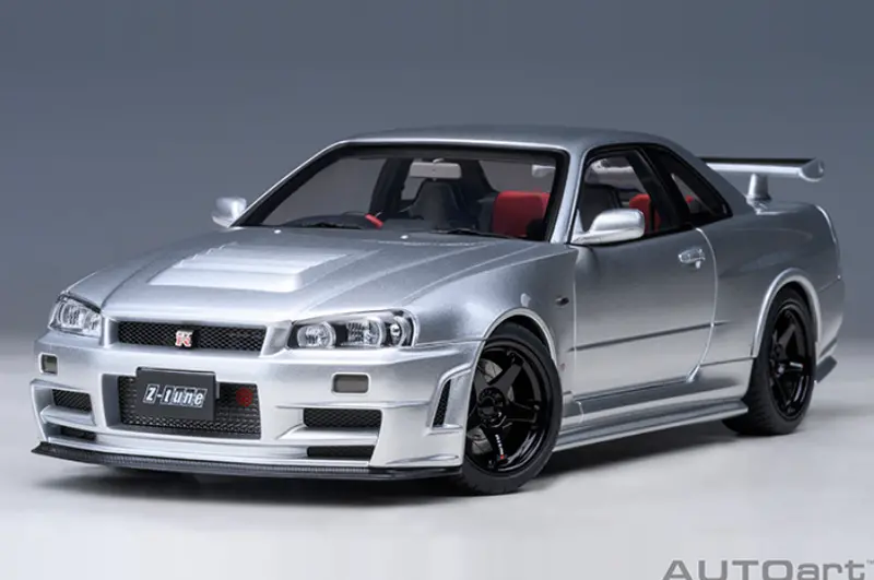 Autoart 1:18 Nissan Skyline Gt-R (R34) Nismo Z-Tune In Silver 1
