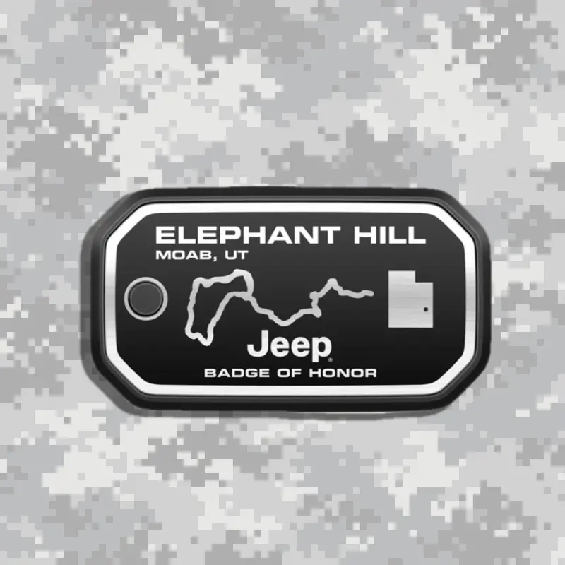 Badge Of Honor バッジオブオナー Uta Moab Elephant Hill ユタ モアブ アメリカ 本国 ジープバッジ 1