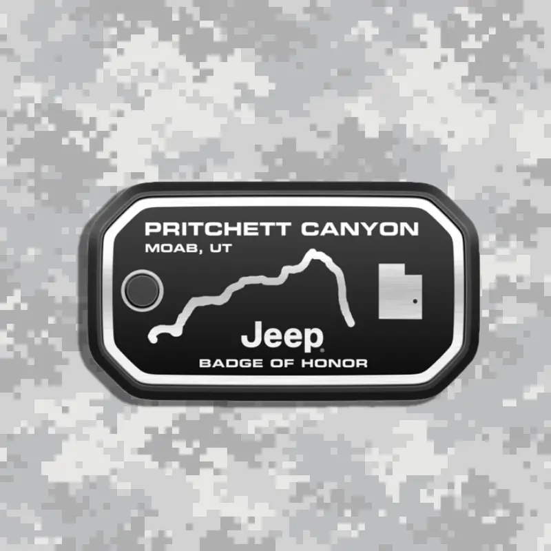 Badge Of Honor バッジオブオナー Uta Moab Pritchett Canyon ユタ モアブ アメリカ 本国 ジープバッジ 1