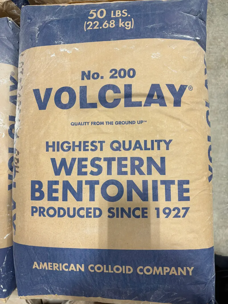 Bentonite, Volclay 200 Mesh : 50 Pound Bags 1