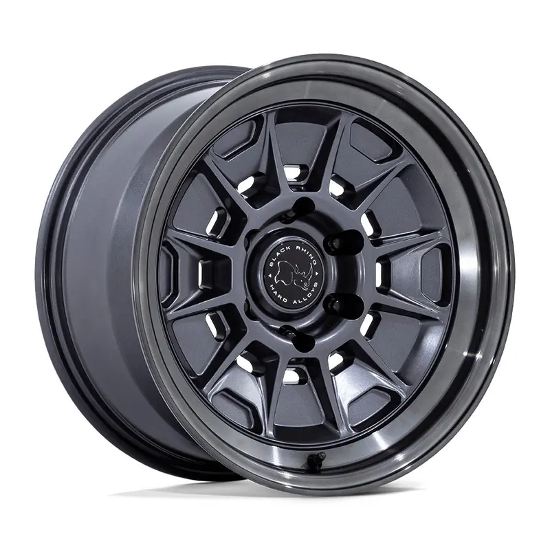 Black Rhino ブラックライノ ホイール Br021 Mondo | Matte Gunmetal W/ Gloss Gray Lip 1