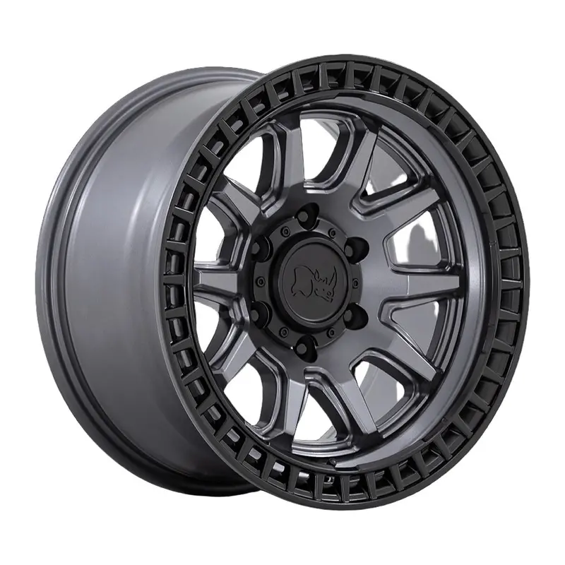 Black Rhino ブラックライノ ホイール Calico | Matte Gunmetal W/ Matte Black Lip 1
