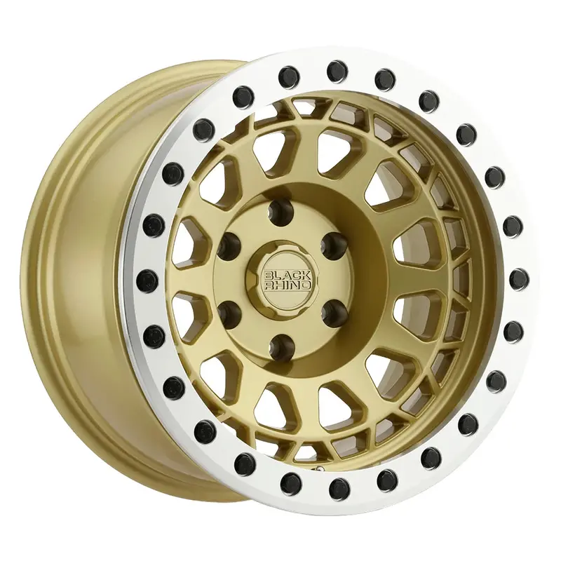 Black Rhino ブラックライノ ホイール Primm Beadlock | Matte Gold W/ Machined Ring 1