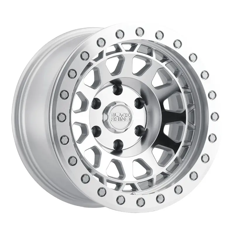 Black Rhino ブラックライノ ホイール Primm Beadlock | Silver W/ Mirror Face & Machined Ring 1