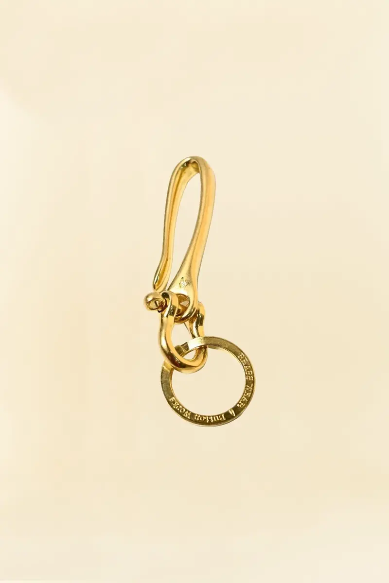 Button Works "Brass Wear" Fish Hook Key Holder 1