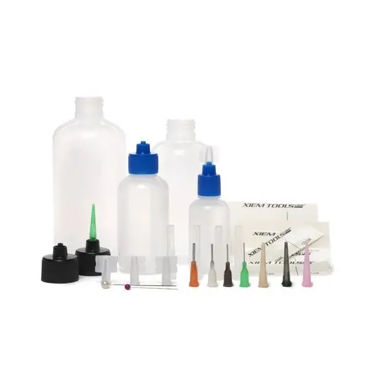 Cabk Xiem Tools Customizable Applicator Kit 1, 2, 4 & 8 Oz Bottles And 4Caps With 8 Tips 1