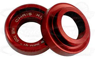 Chris King Ld Guide Bushings (Pair) - Red (Small Part For The Thb001 Hub Service Tool Kit) 1