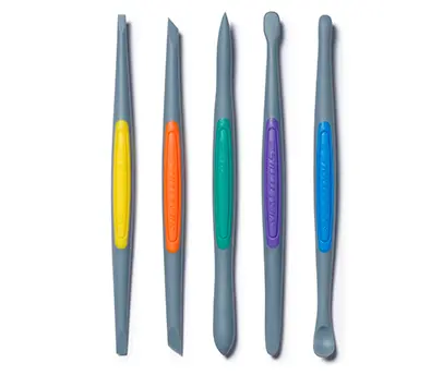 Clay Finishing Tools Â€“ Small Strong-Firm Silicone Set (5 Pcs) 1