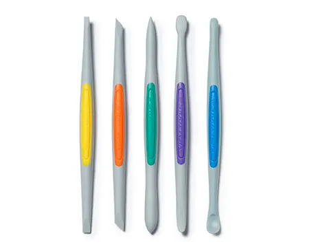 Clay Finishing Tools – Small Flex-Firm Silicone Set (5 Pcs) 1