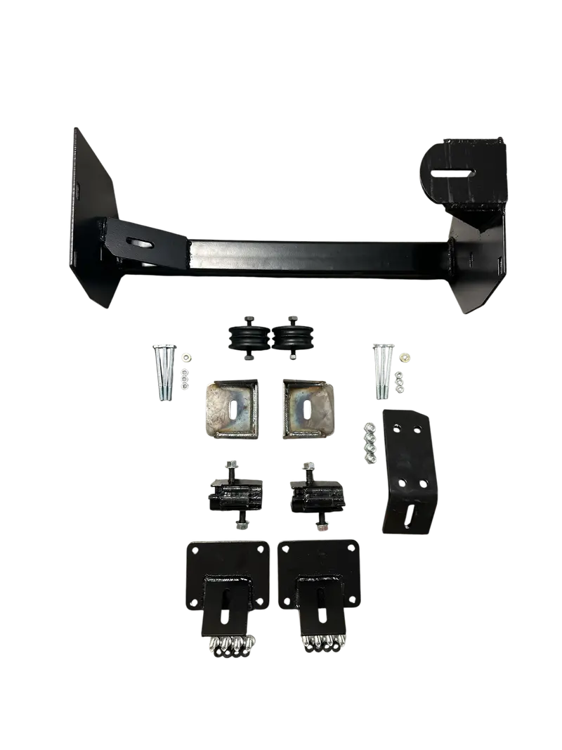 Complete Mount Kit For Defender With 6.6 Liter Chevy L8p/6L80e Swap With Integrated Cross Bar 1