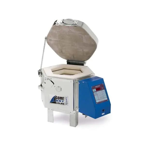 Cone Art Bx119d Round Ceramics Kiln With Bartlett 12 Key Controller 1