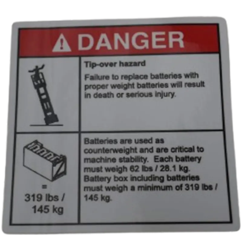 Decal Danger Tipover Tsa/Gn1298833gt 1