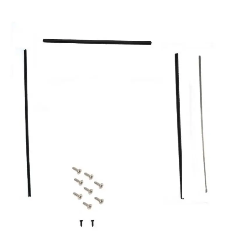 Defender Rear Side Felt Window Channel Kit With Screws - Right & Left Hand - For Land Rover Defender 110 Rear Door - Fits 4Mm Glass (From 1986) 1