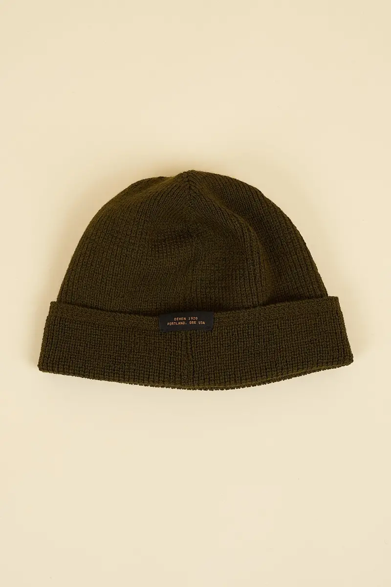 Dehen Wool Knit Watch Cap - Loden 1