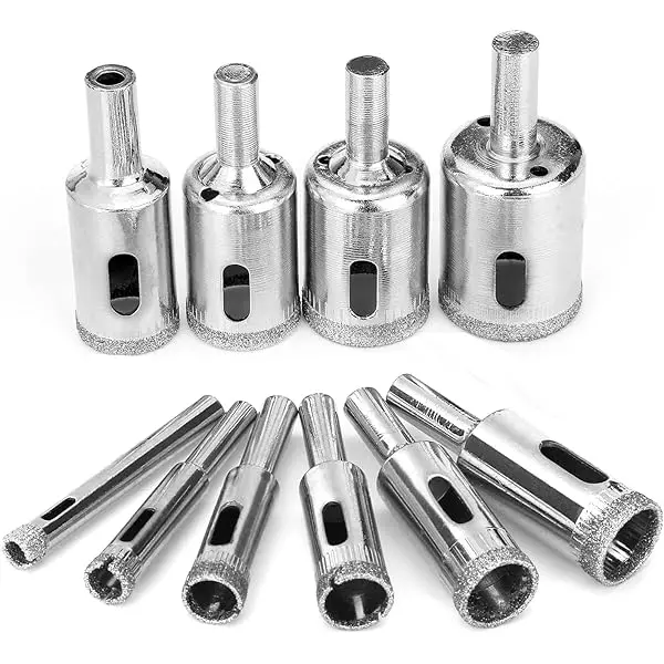 Diamond Hole Saw : 10 Piece Set Glass And Ceramics 1