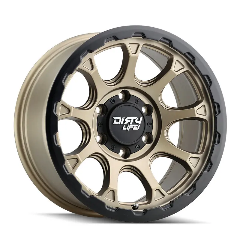 Dirty Life Wheels ダーティーライフ ホイール Drifter 9307 | Matte Gold W/ Matte Black Lip 1