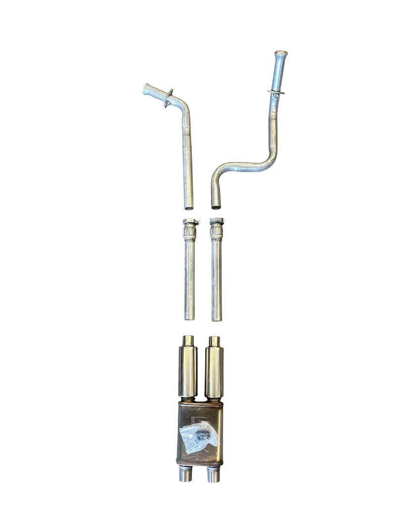 Dual Exhaust Kit For Defender 110 With Ls3 Engine - With Dual Tips 1