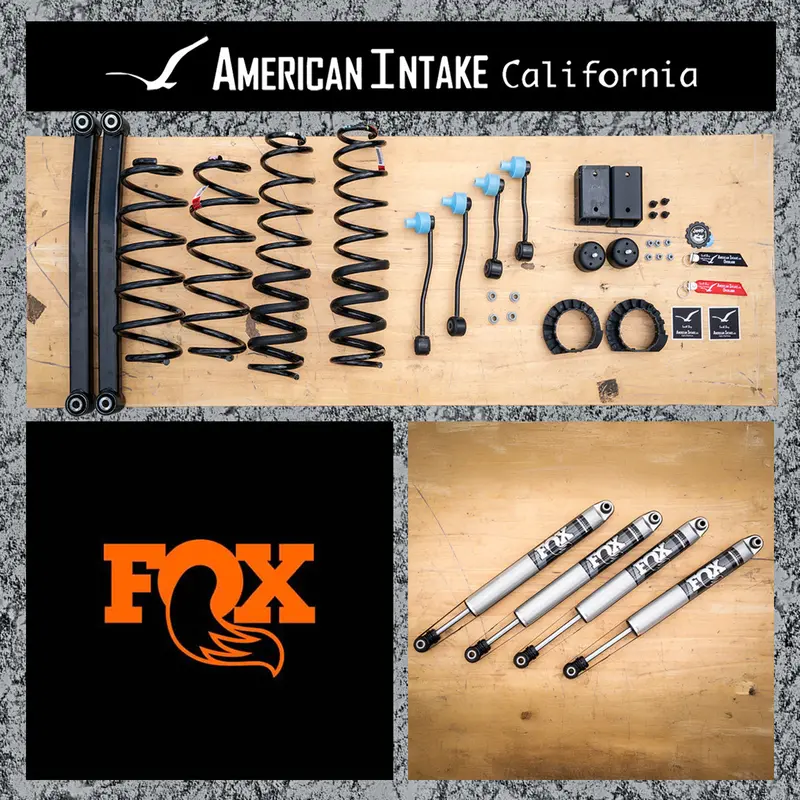 アメリカンインテイク オリジナル 2.0インチリフトキット (Fox ファクトリシリーズショック) Jtグラディエーター 1