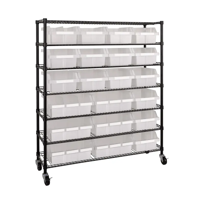 Extra-Wide 7-Tier Nsf-Certified 21-Bin Rack 2