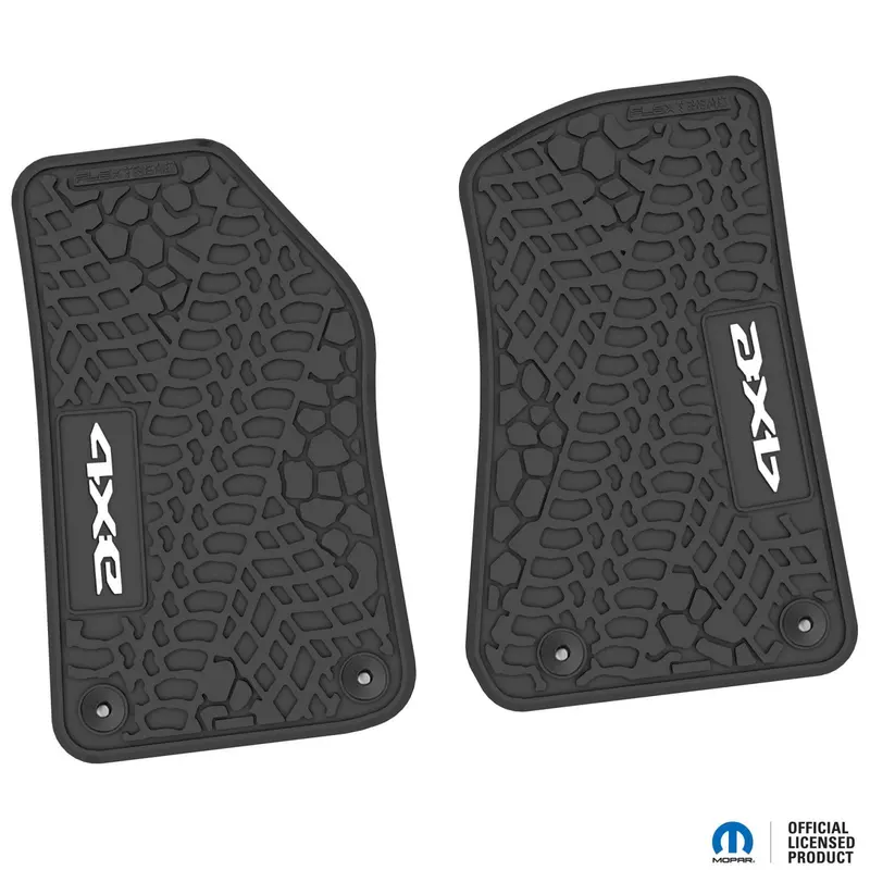 Flex Tread Jl 4Xe車用 フロアマット (フロントのみ) | 4Xe ロゴ入り 1