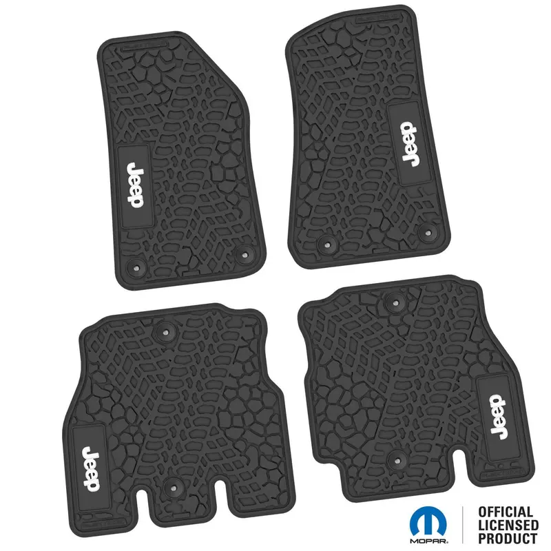 Flex Tread Jl用 フロアマット (フロント&リア) | Jeep ロゴ入り 1