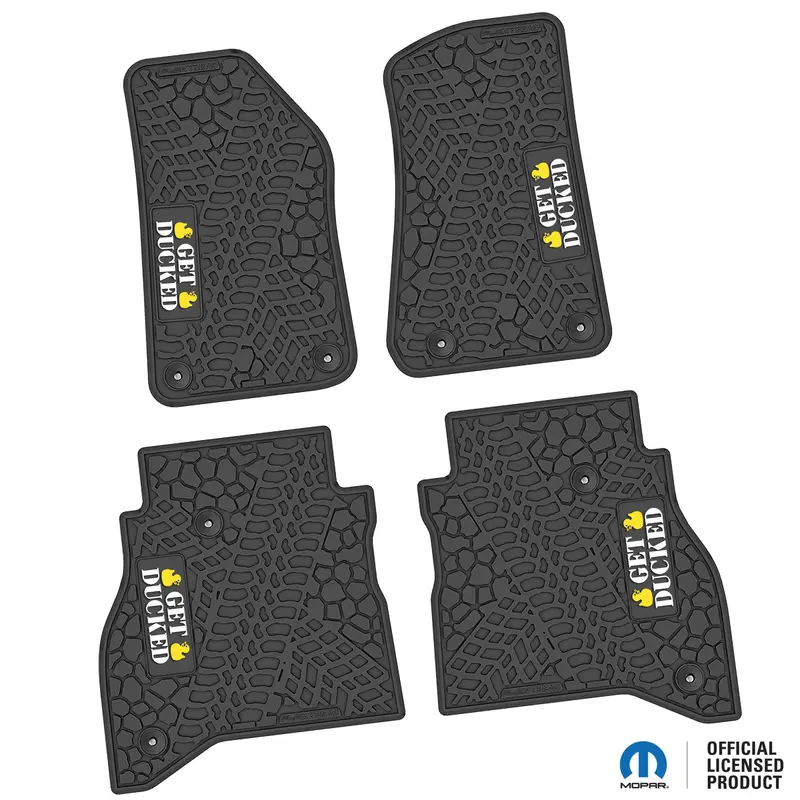 Flex Tread Jt用 フロアマット (フロント&リア) | Get Ducked ロゴ入り 1