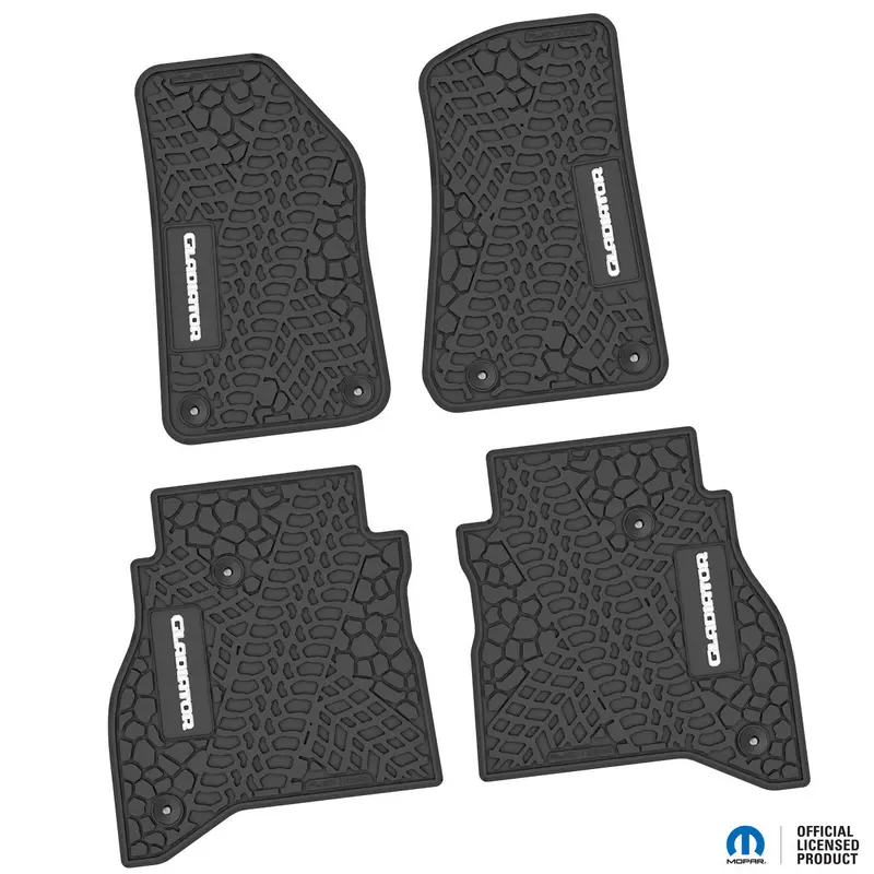 Flex Tread Jt用 フロアマット (フロント&リア) | Gladiator ロゴ入り 1