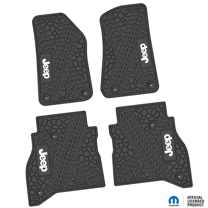 Flex Tread Jt用 フロアマット (フロント&リア) | Jeep ロゴ入り 1