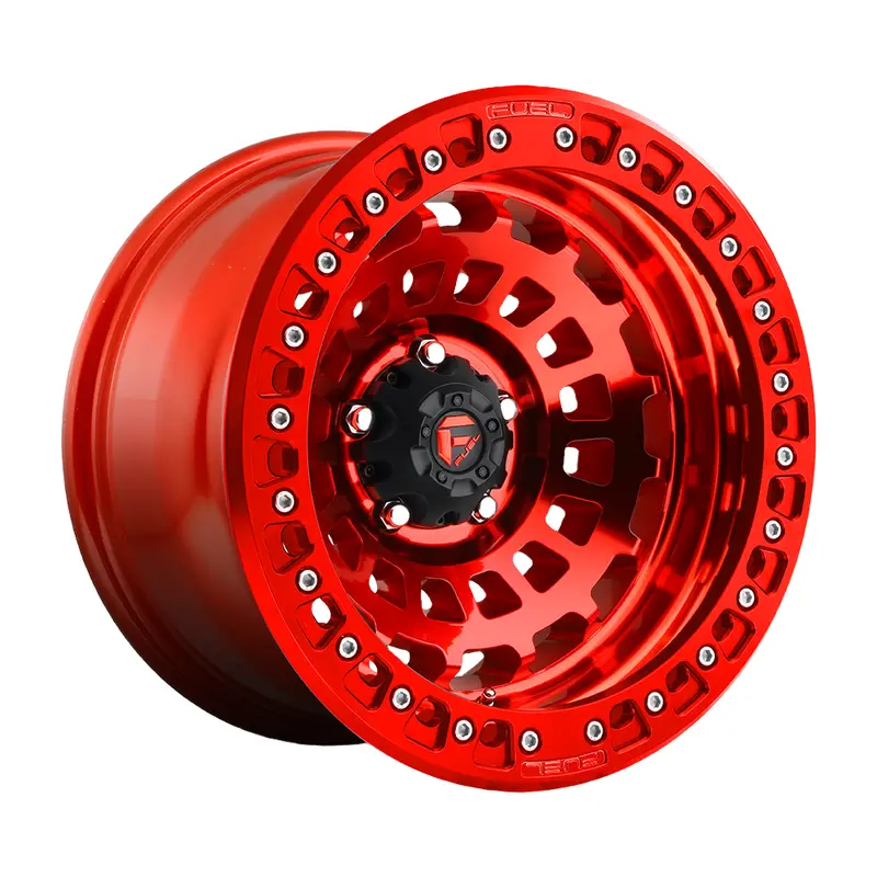 Fuel Off Road フューエルオフロード ホイール D100 Zephyr Beadlock | Candy Red 1