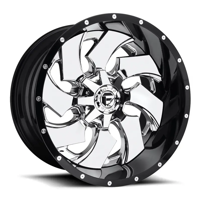Fuel Off Road フューエルオフロード ホイール D240 Cleaver | Chrome Plated Gloss Black Lip 1
