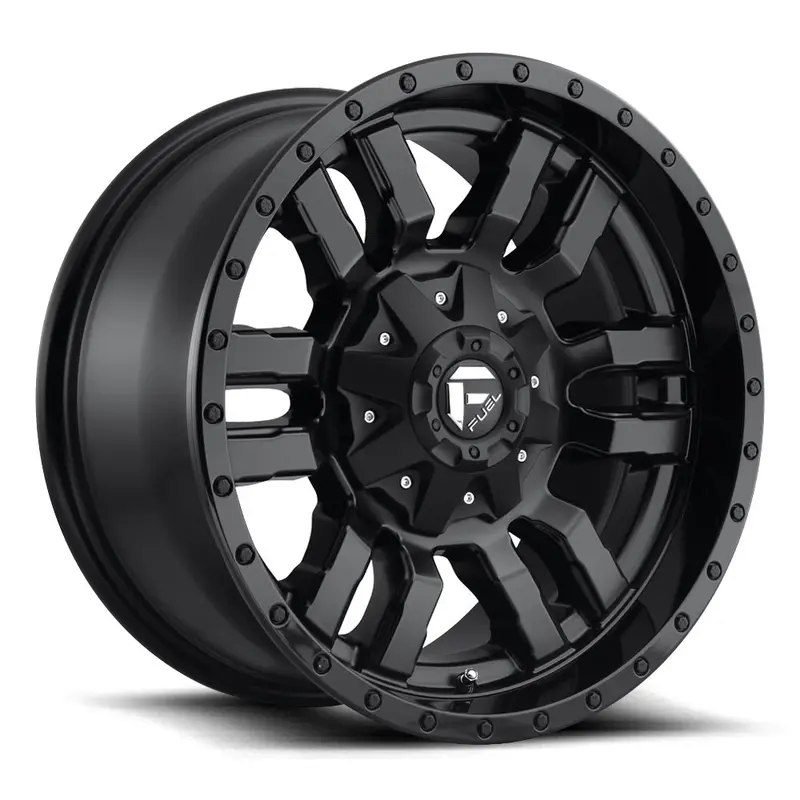 Fuel Off Road フューエルオフロード ホイール D596 Sledge | Matte Black Gloss Black Lip 1