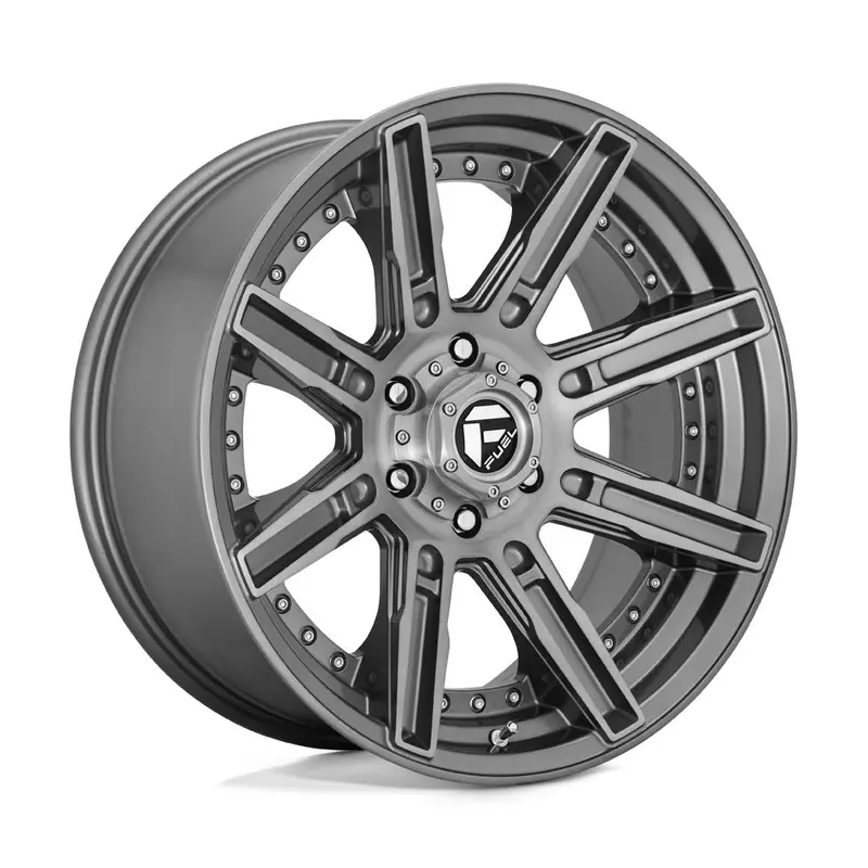 Fuel Off Road フューエルオフロード ホイール D710 Rogue Platinum | Brushed Gun Metal Tinted Clear 1
