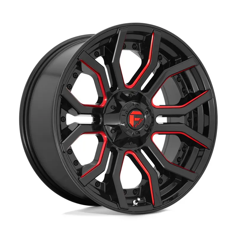 Fuel Off Road フューエルオフロード ホイール D712 Rage | Gloss Black Red Tinted Clear 1
