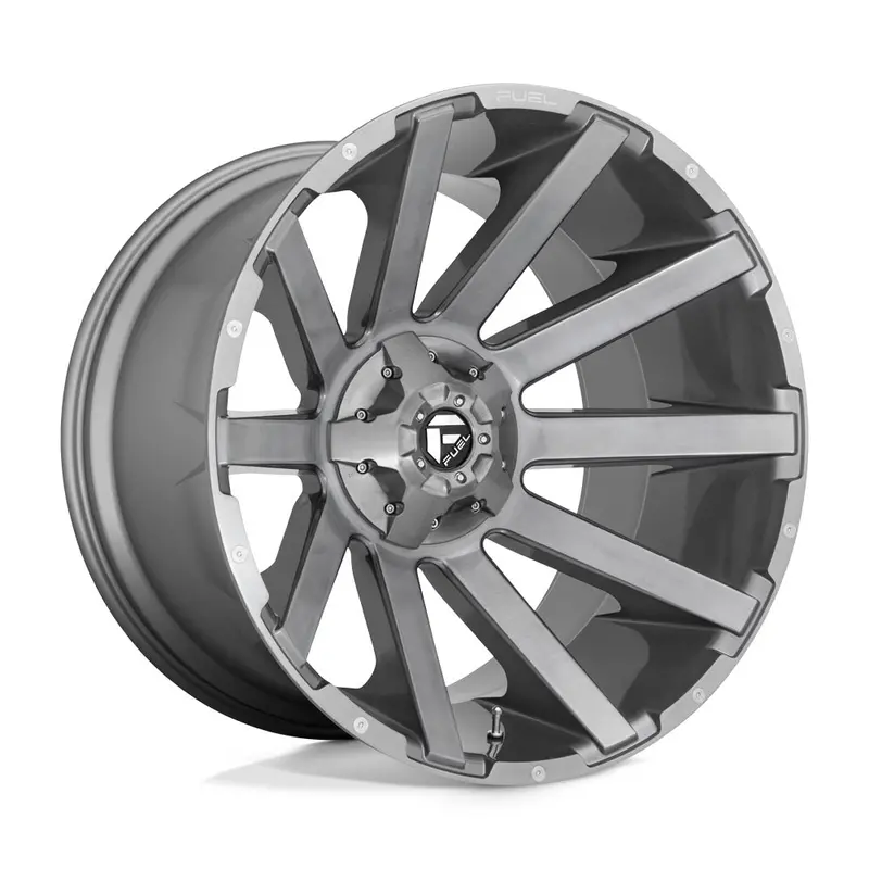 Fuel Off Road フューエルオフロード ホイール D714 Contra Platinum | Brushed Gun Metal Tinted Clear 1
