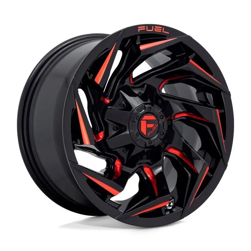 Fuel Off Road フューエルオフロード ホイール D755 Reaction | Gloss Black Milled W/ Red Tint 1