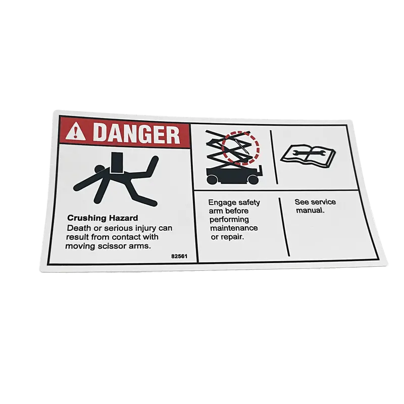 Genie Aftermarket Decal - Danger Safety Arm 82561Gt 1