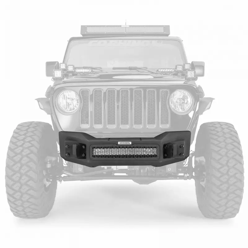Go Rhino Rockline Front Stubby Bumper ゴーライノ ロックライン フロント スタビーバンパー (Jl/Jt共通) 1