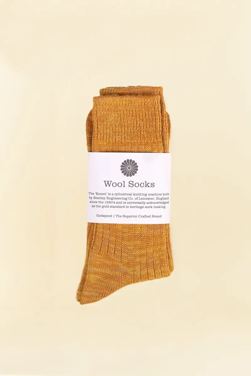 Godspeed Merino Wool Socks - Honey 1