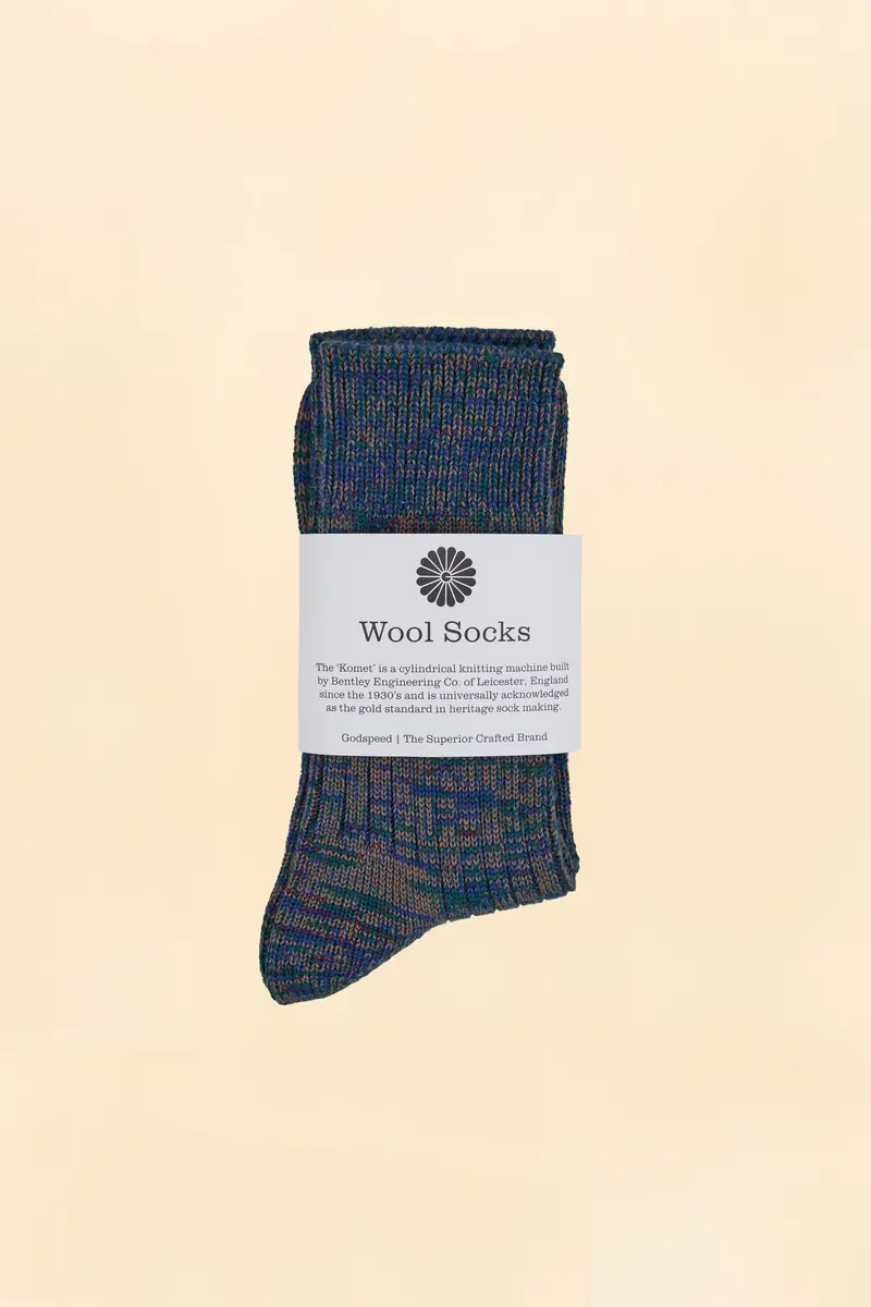 Godspeed Merino Wool Socks - Ocean 1
